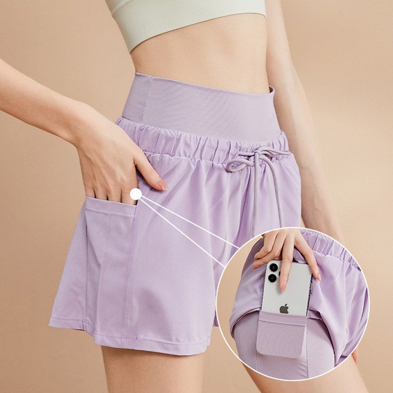 Women's Quick Dry Running Shorts High Waisted Tennis Workout Shorts