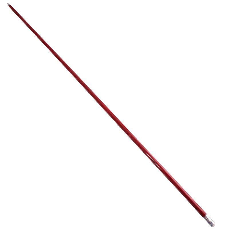 3PCS HOT Appearing Magic Cane Metal Silver Tricks Close Up Illusion Silk To Wand Red