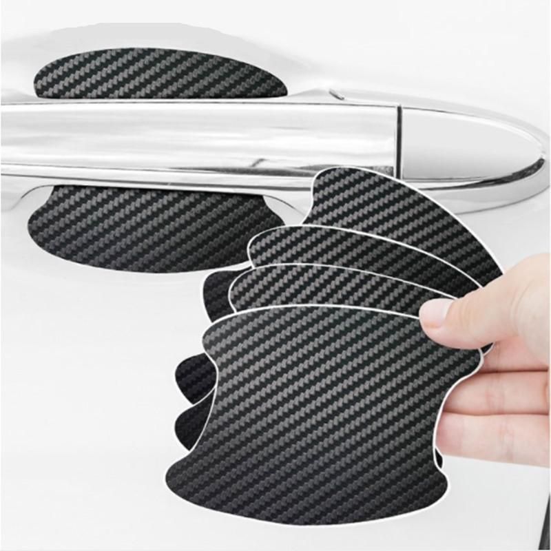 4pcs Car Door Sticker Carbon Fiber Styling Scratches Cover For Armored Film For Cars Hyundai Tucson 2022 Pat B5