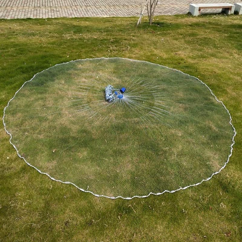 Fishing Cast Net With Heavy Duty Real Lead Weights Handmade