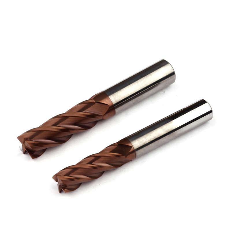D5 L50 Sharp Corner End Milling Tool Machine Parts 4 Flute Square 35 Degree Carbide Lathe Cutter