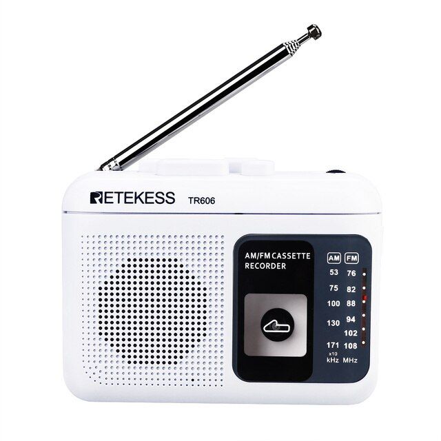 Retekess Tr606 Fm/am Portable Radio With Cassette Playback