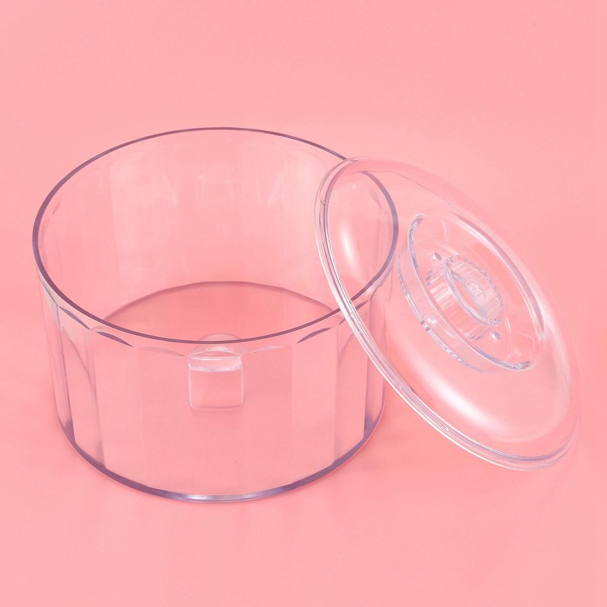 KT-185 Magnetic Clear Tumbler/Bucket, Barrel Polishing Bucket Drums, Jewelry Tool