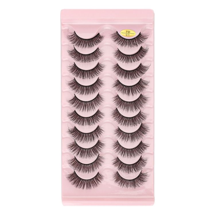 10pairs Russian Strip Lashes False Eyelashes 7D-01
