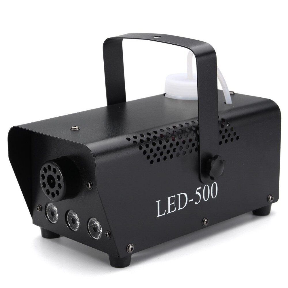 500W Fog Machine RGB LED Light Party Disco DJ Effect Stage W/ Remote English Rules
