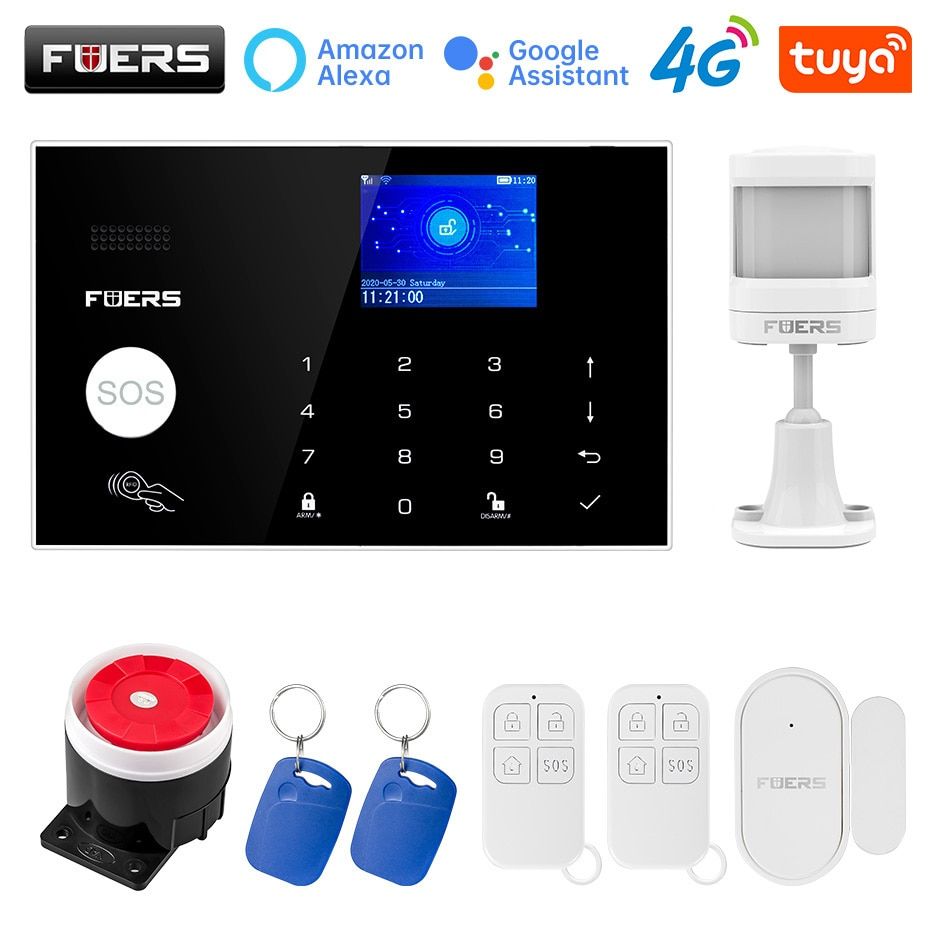 G34 Smart Home Alarm WIFI 4G Security Alarm System Kit With
