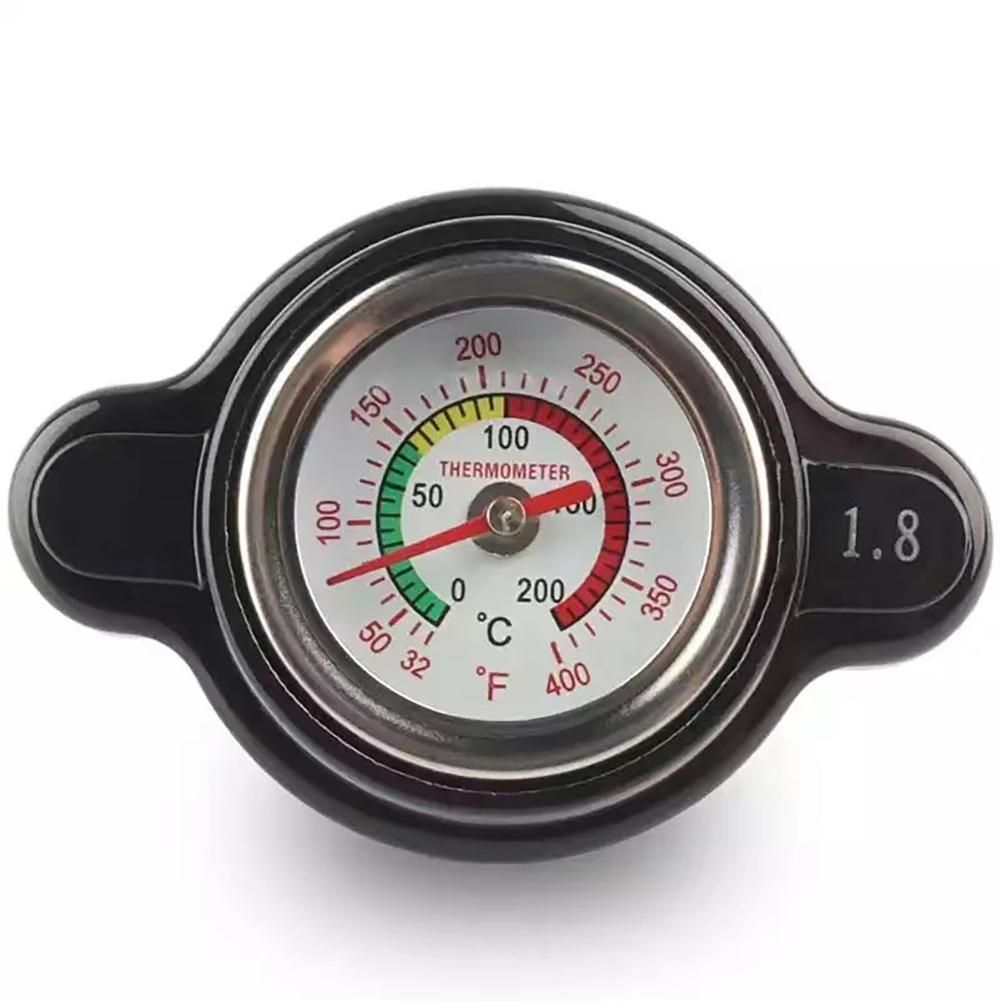 Water Tank Thermostatic Radiator Cap Cover With Temp  Meter 1.8 Bar High Pressure For Kawasaki Kx 65 80 85 100