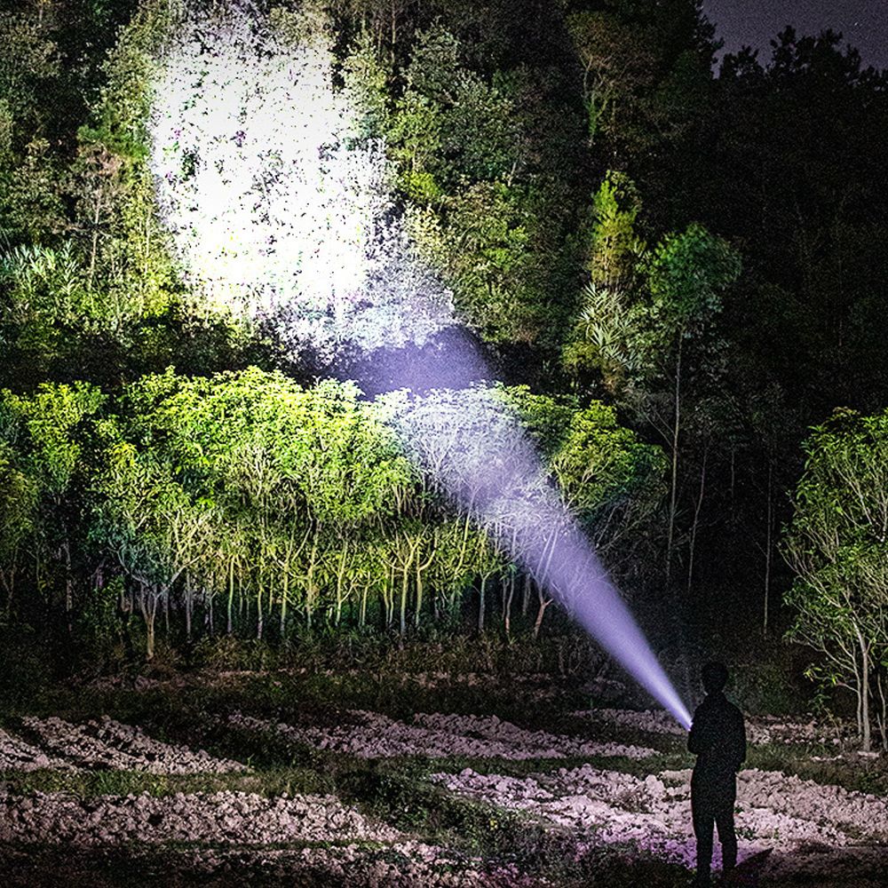 Dual Light Source Flashlight Portable High Brightness Light