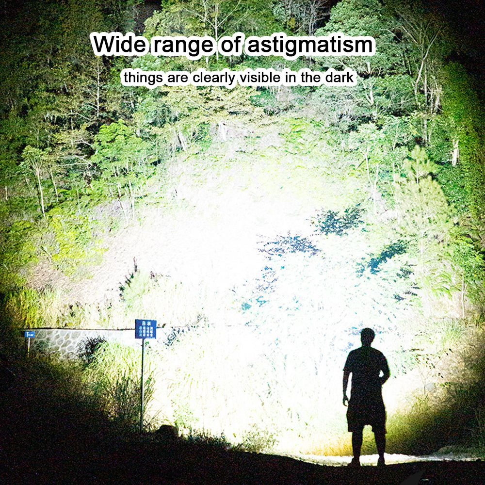Dual Light Source Flashlight Portable High Brightness Light