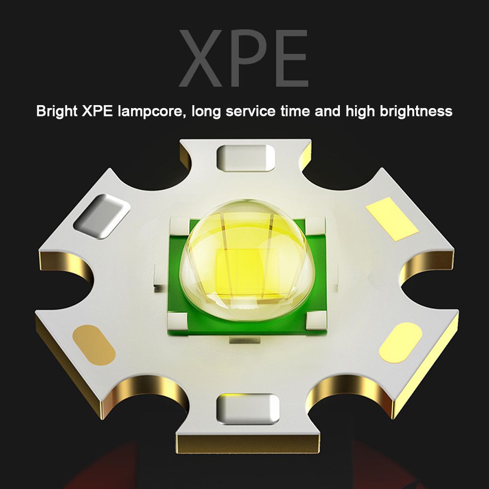 Dual Light Source Flashlight Portable High Brightness Light