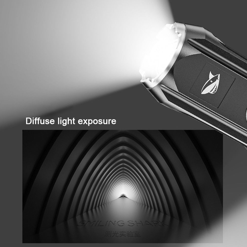 Dual Light Source Flashlight Portable High Brightness Light
