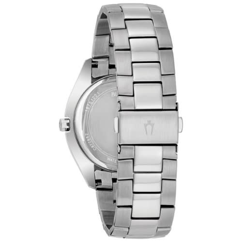 Men's Stainless Steel Diamond Watch - Silver