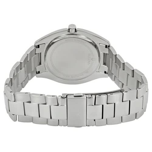Men's Stainless Steel Diamond Watch - Silver