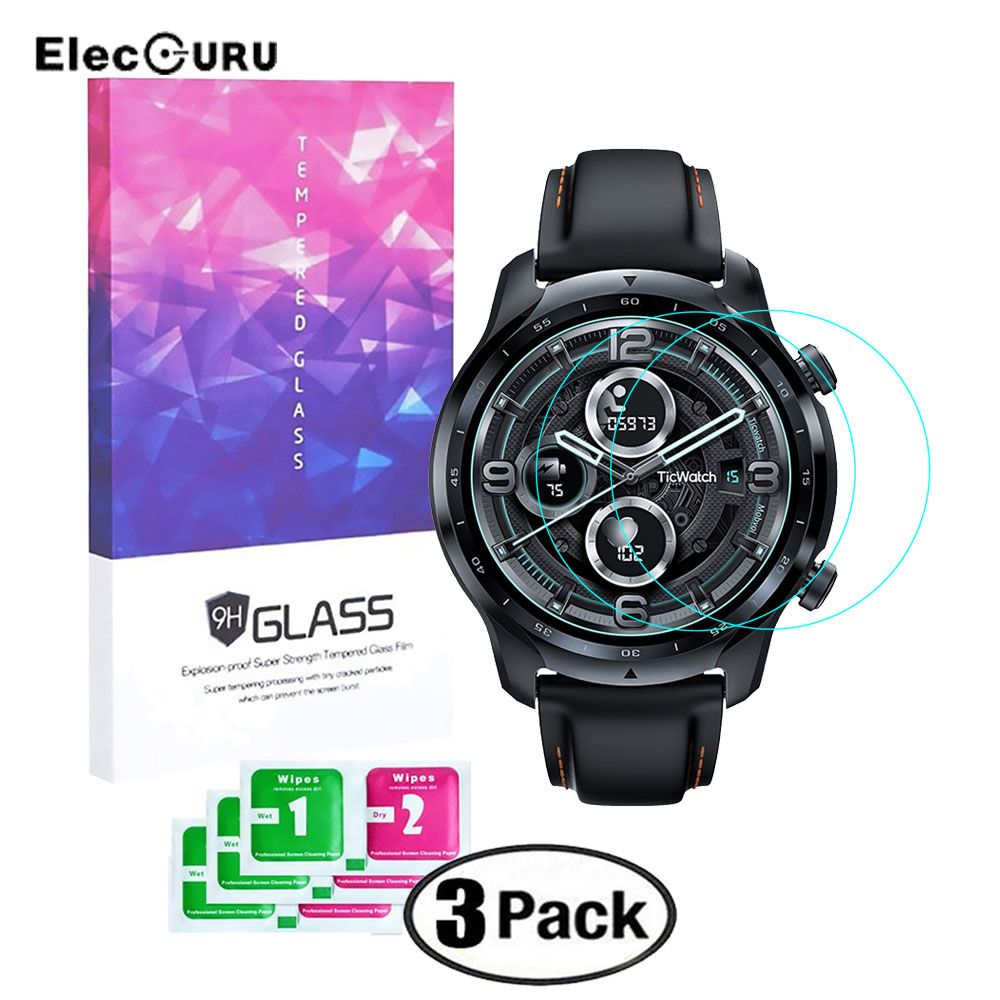 3 Pack For Ticwatch Pro 3 Gps Smartwatch Tempered