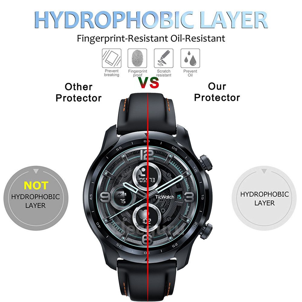3 Pack For Ticwatch Pro 3 Gps Smartwatch Tempered