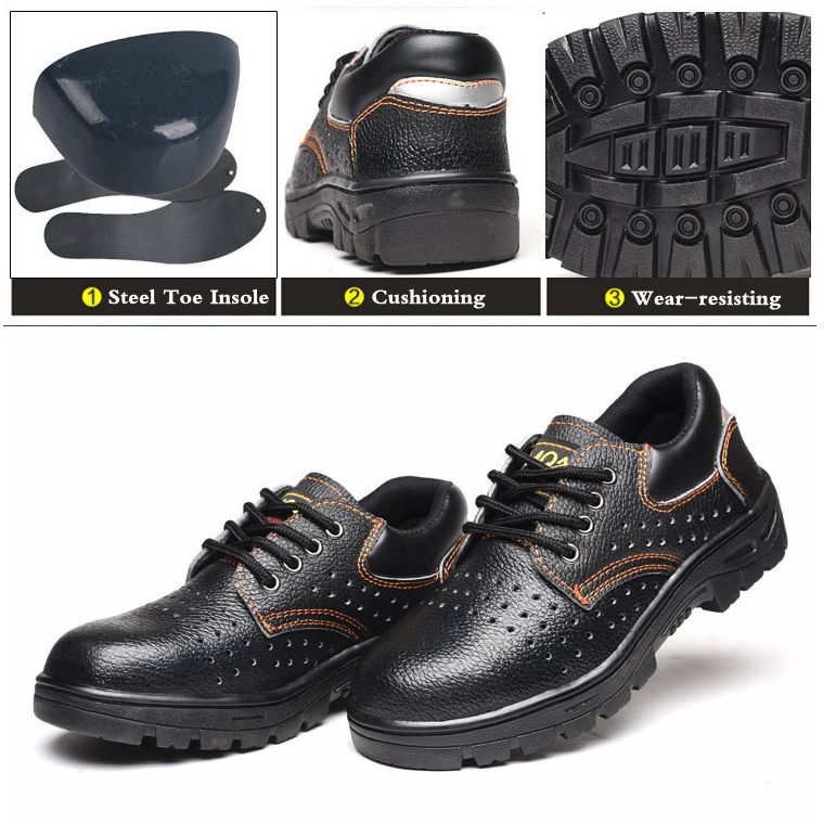 Cheap Steel Toe Work Safety Shoes Men Lightweight Sneakers