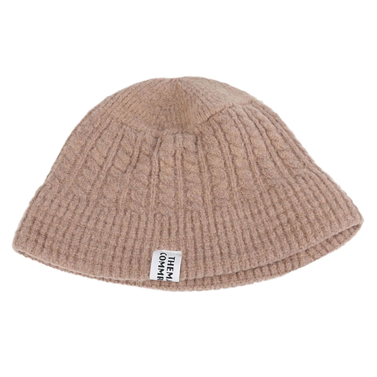 Knitted Hat No Brim Knitting Hat Khaki