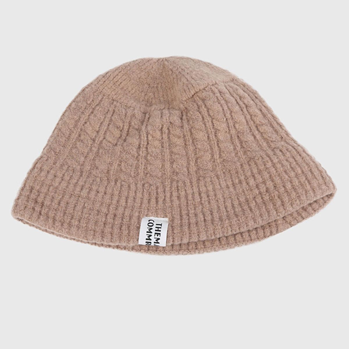 Knitted Hat No Brim Knitting Hat Khaki