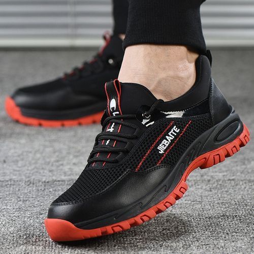Men Work & Safety Shoes Steel Toe Caps Work Mesh Boots