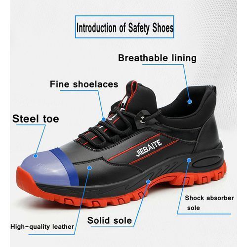 Men Work & Safety Shoes Steel Toe Caps Work Mesh Boots