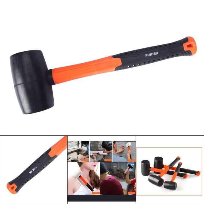 Mini Rubber Mallet With Wood Handle, 8oz 560g 20oz Black