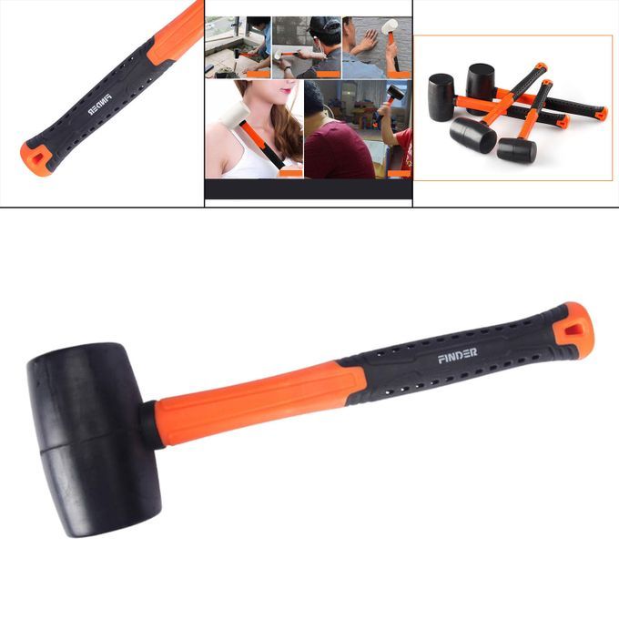 Mini Rubber Mallet With Wood Handle, 8oz 560g 20oz Black