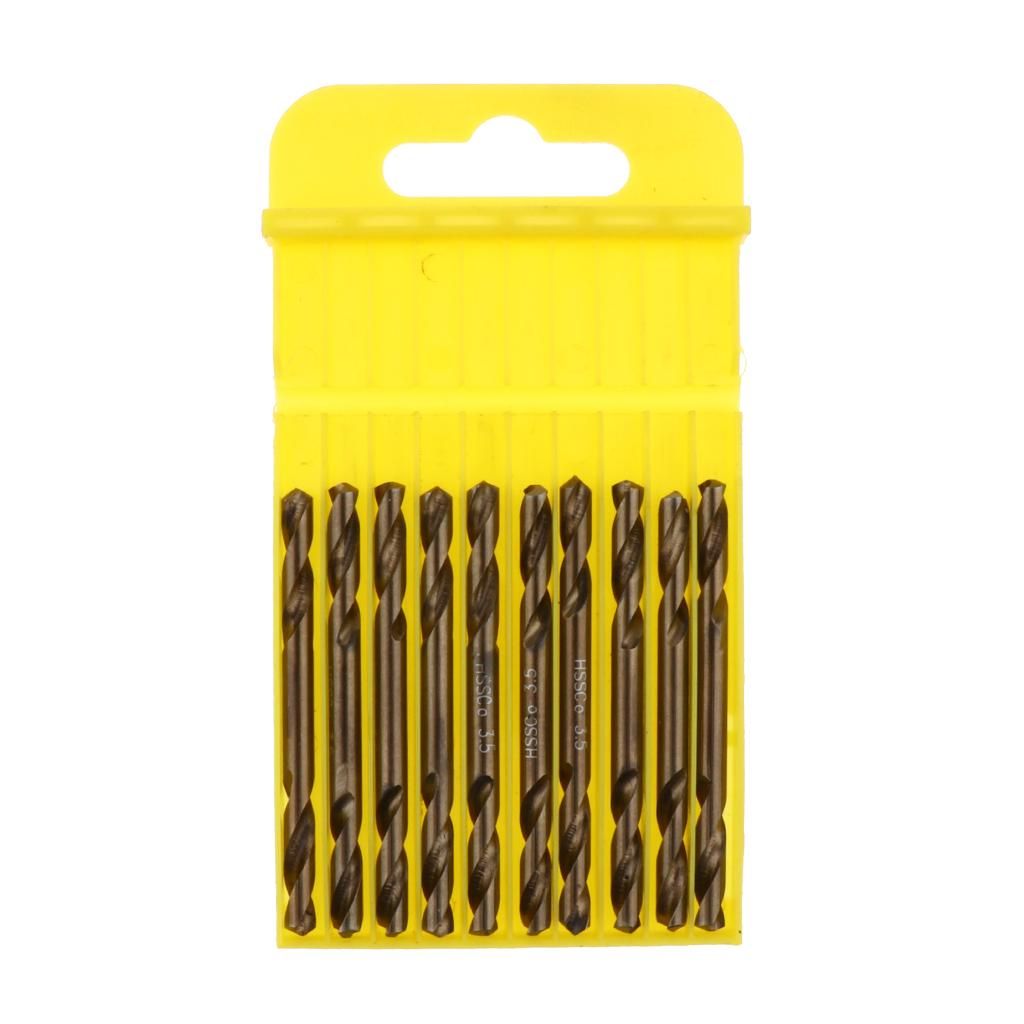 10 Pcs. 3.5mm Twist Drill HSS Drill Bit High Hardness, Good Wear