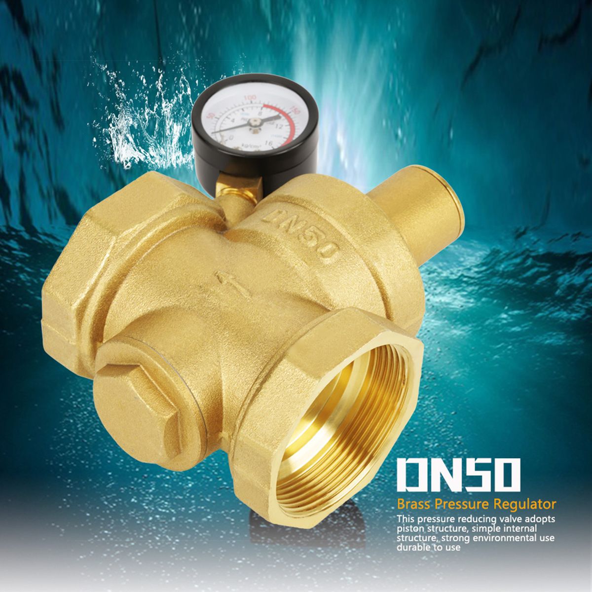 BSP DN50 Br Water Pressure Reducing Vae With Adjustable