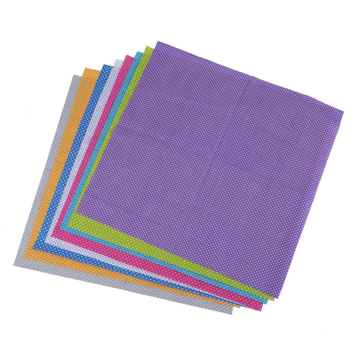 Series 8 Assorted Pre Cut Charm Cotton Quilt Fabric Fat Quarters Bundles Set