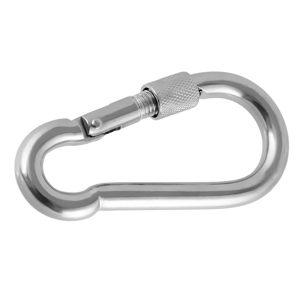 2xStainless Steel Boat Carabiner Snap Hook Fitting Shade Sail Boat