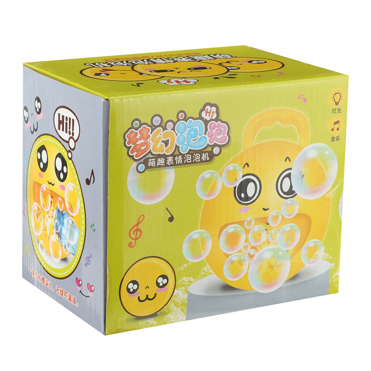 Children Automatic Electric Bubble Machine Baby Kids Toy With Music And Lights F