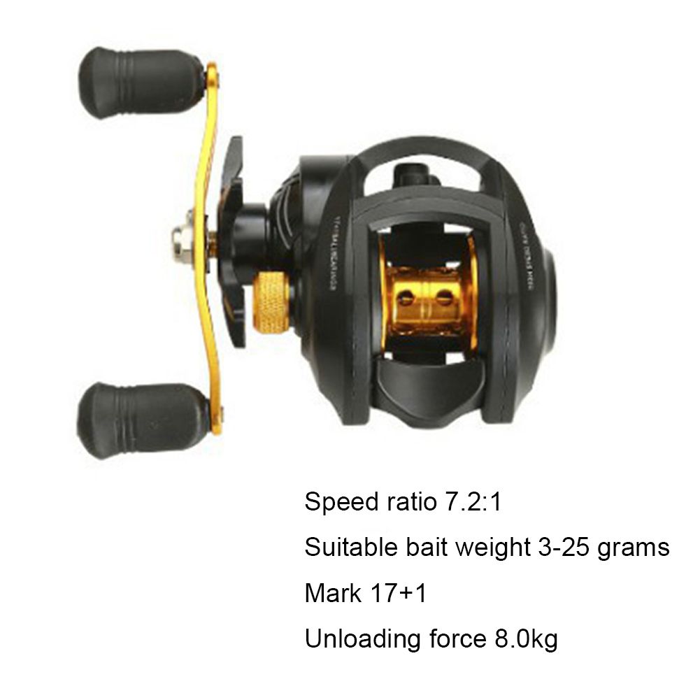 Baitcasting Reel 7.2:1 High Speed 171bb 8kg Max Dr