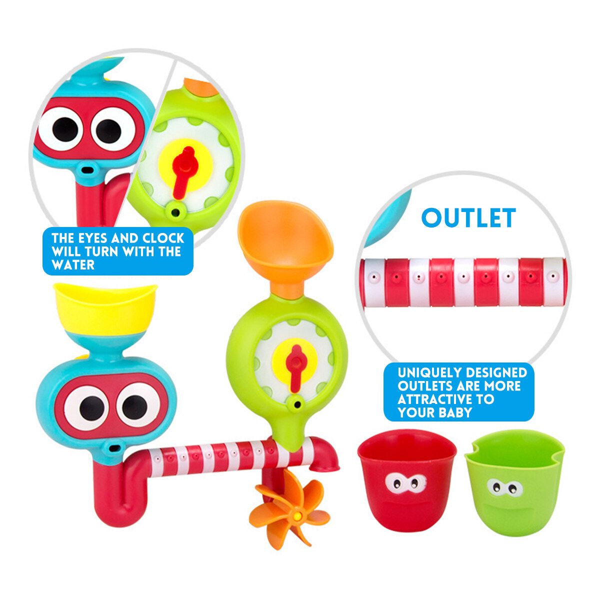 Baby Bath Shower Toys Children Cup Kids Bath Tub Bathing Water Spraying Toy