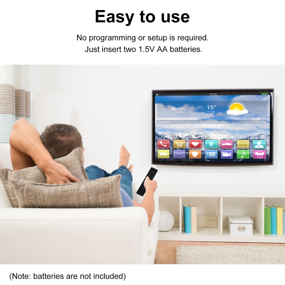 Voice Remote Control 4K UHD HDTV And Smart TV Supported