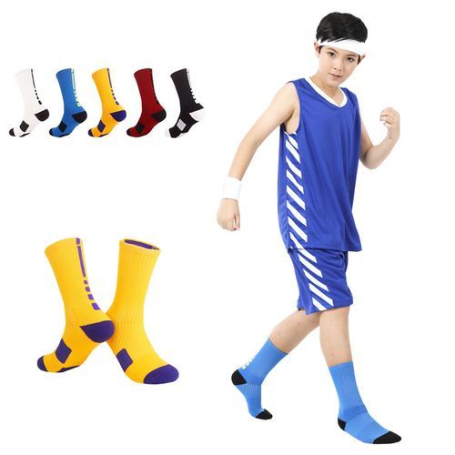 Kids Football Socks,Boy Sport Socks Soccer Sock（5 Pairs）