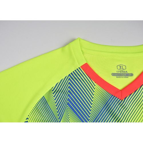 Short Sleeve Striped T-shirt Shorts Men Soccer Jersey Set