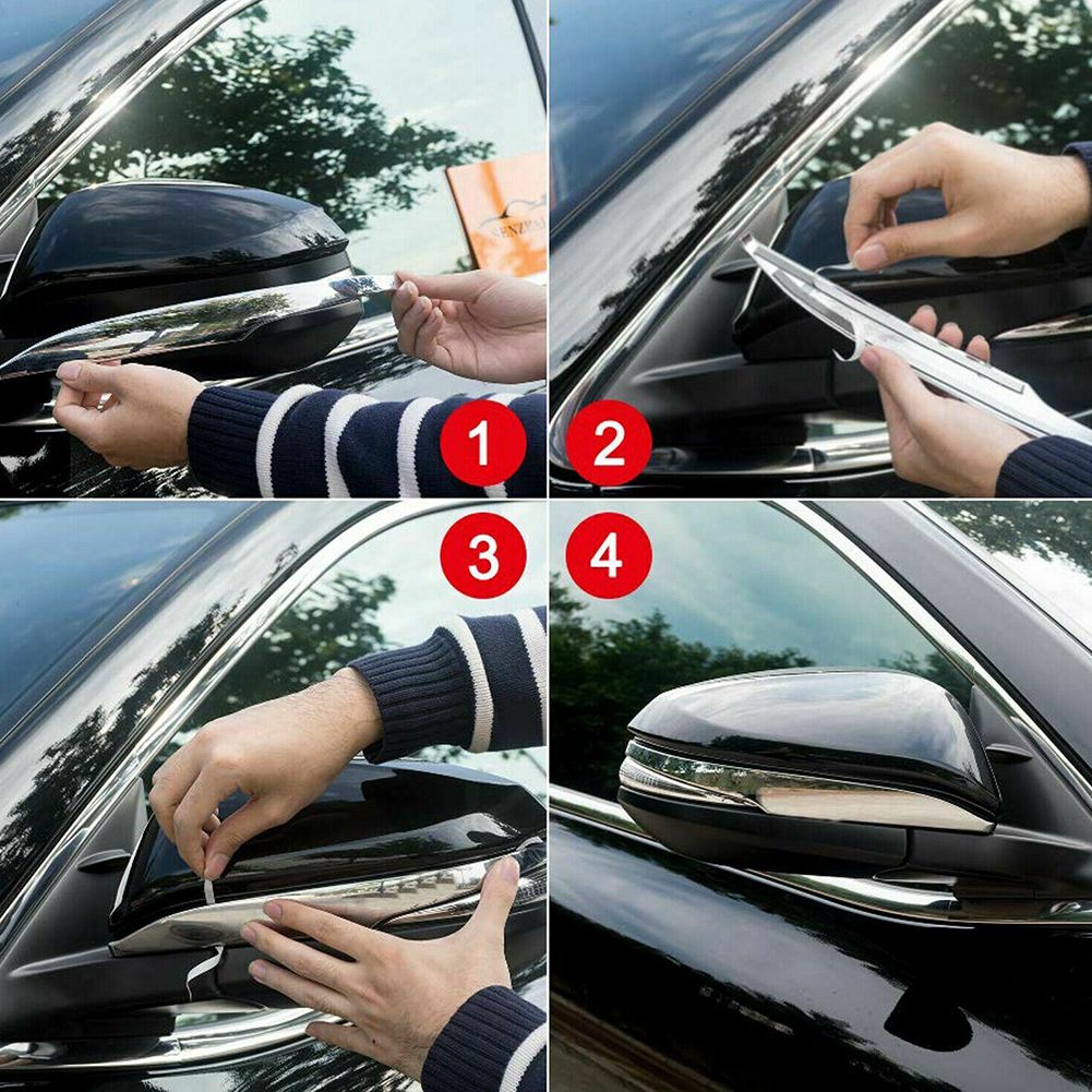 Car Side Mirrors Rearview Mirror Decoration Trim Cover For Toyota Highlander 2014 2015 2016 2017 2018 2019 Chrome ABS