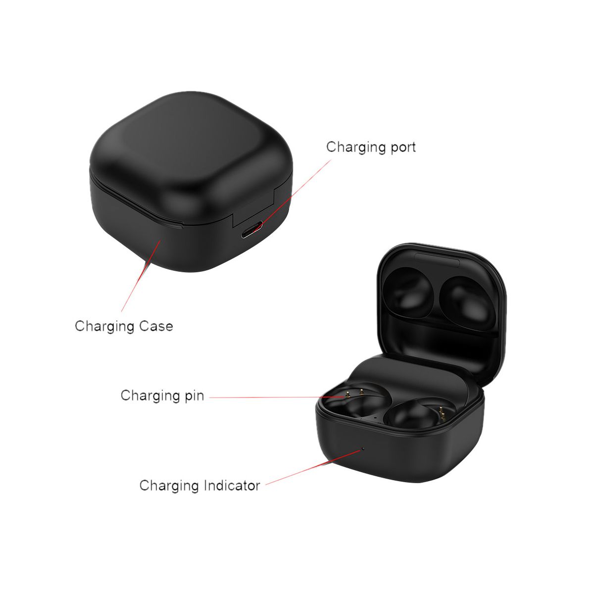 Wireless Earphone Charging Box for Samsung Galaxy Buds 2 Pro Bluetooth Wireless Earphone Charger Case