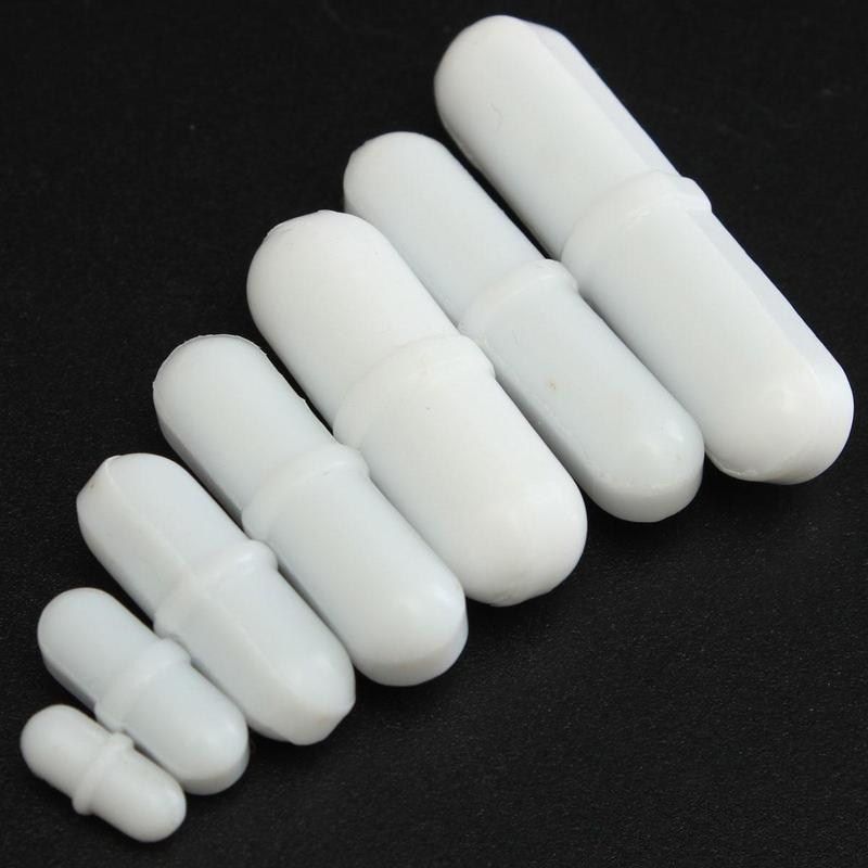 7pcs Teflon Magnetic Stirrer Mixer Stirring Bar Rod Bead