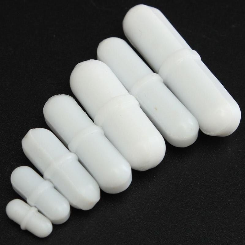 7pcs Teflon Magnetic Stirrer Mixer Stirring Bar Rod Bead