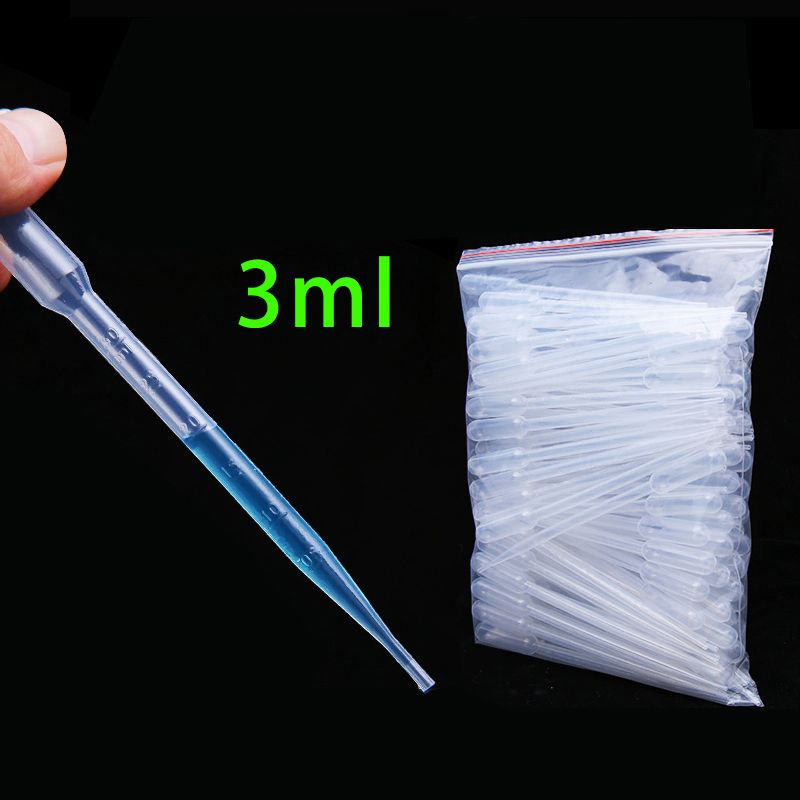 1000pcs , L Disposable Graduated Pasteur Pipette Plastic