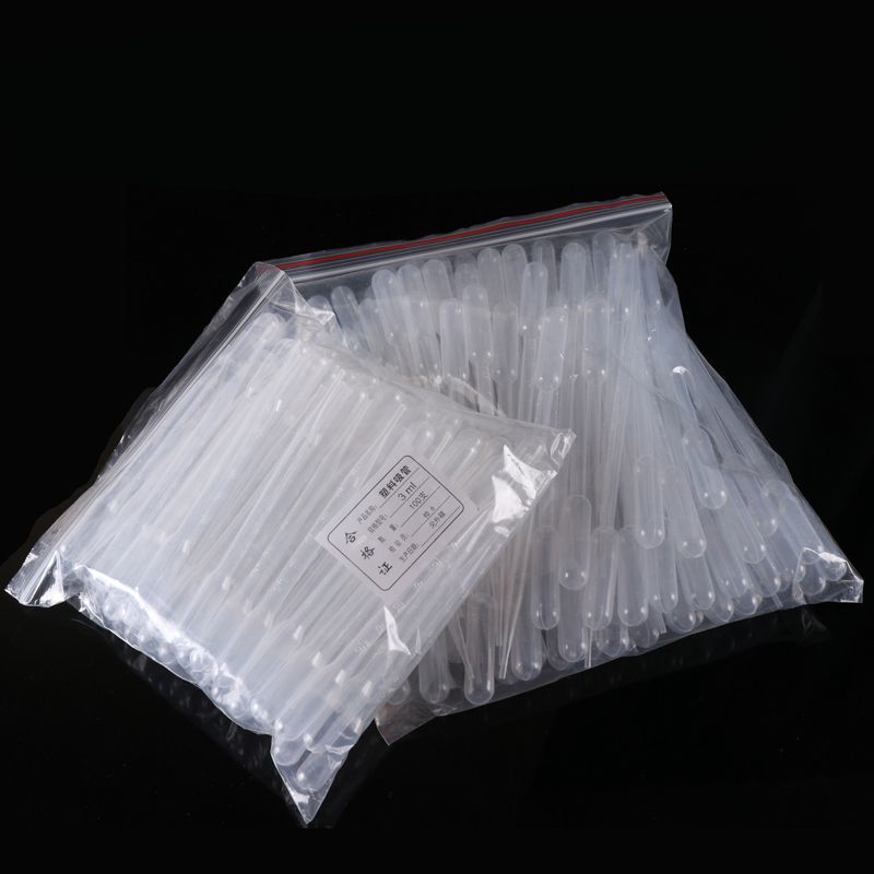 1000pcs , L Disposable Graduated Pasteur Pipette Plastic