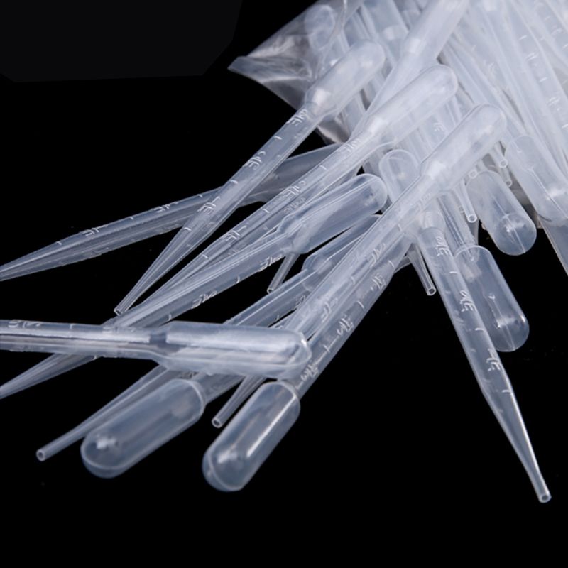 1000pcs , L Disposable Graduated Pasteur Pipette Plastic