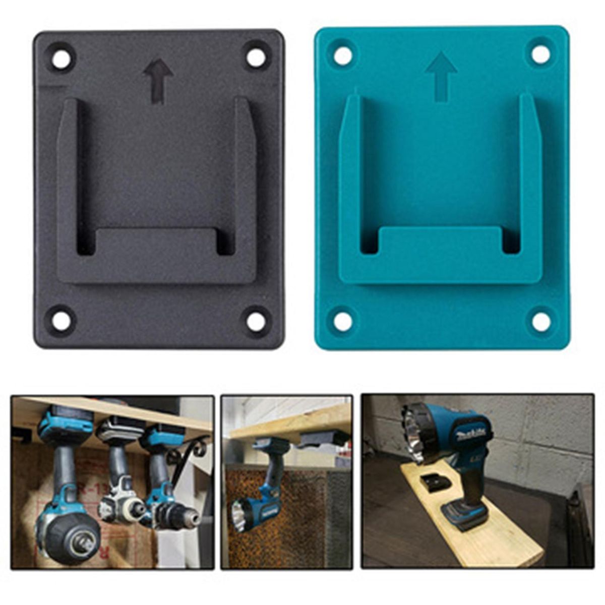 Machine Holder Wall Mount Storage Bracket Fixing Devices-Bla