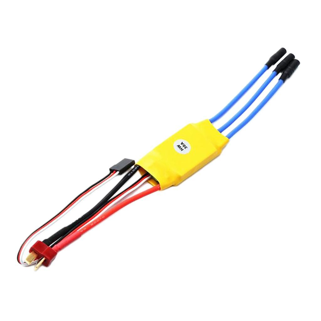 30A T Plug 3.5mm Banana Connector Brushless Motor ESC For Airplane