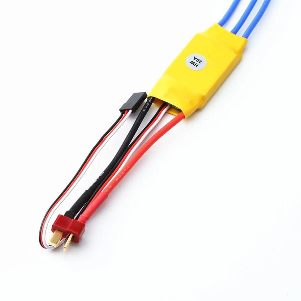 30A T Plug 3.5mm Banana Connector Brushless Motor ESC For Airplane