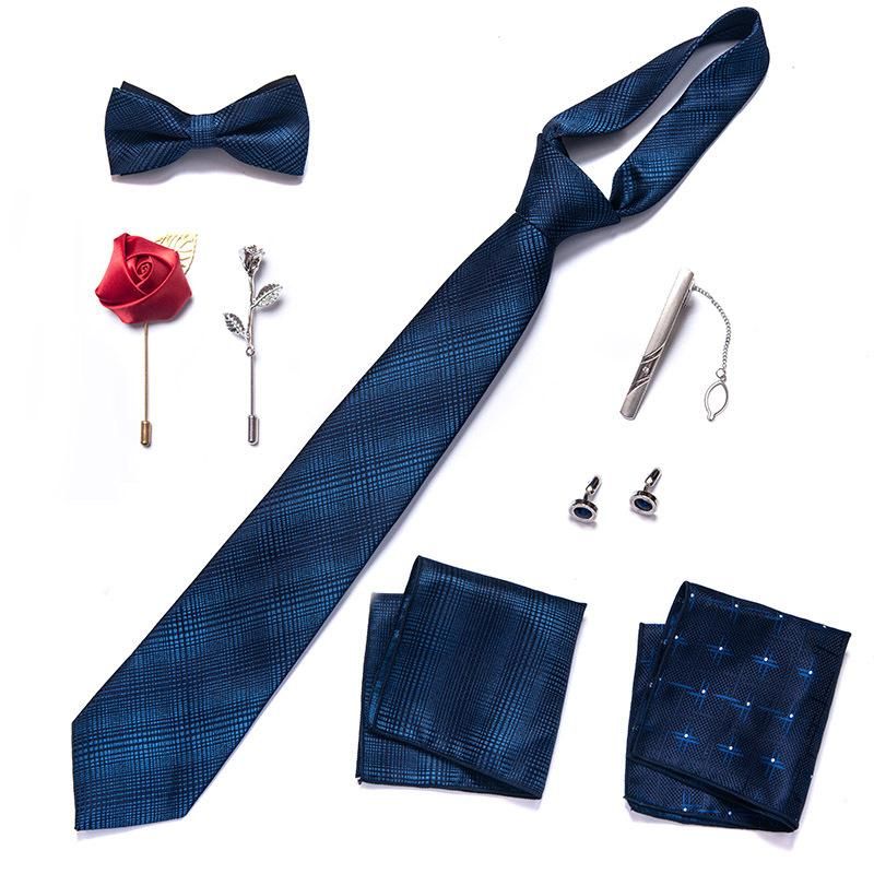 Men'S Tie Set 8-Piece Gift Box Set Ideal For Gifts LB259