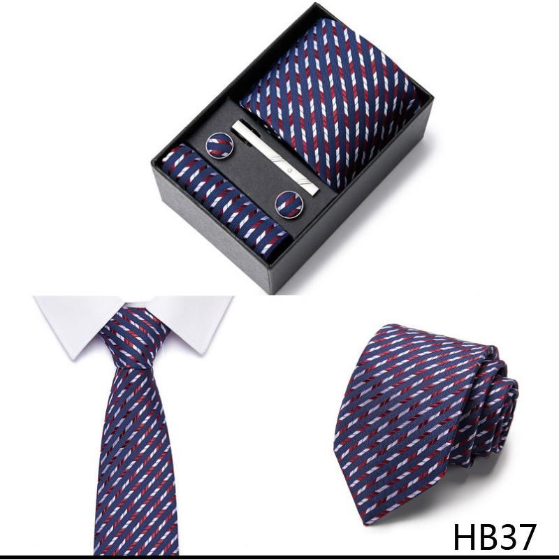 Men'S Tie Gift Box Business Professional Formal Tie Set HB37