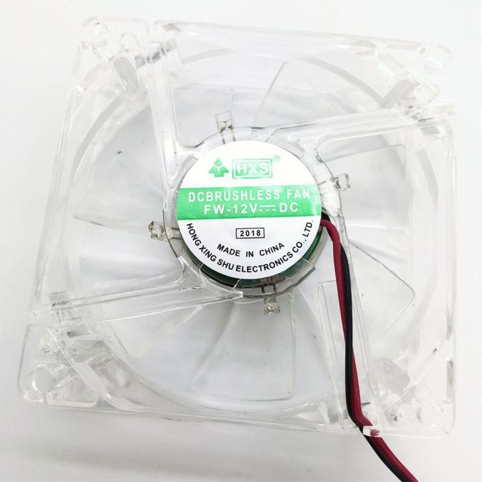 3Pcs Computer 12V DC Fan 4 Multicolor LED 80mm Computer Case Cooler