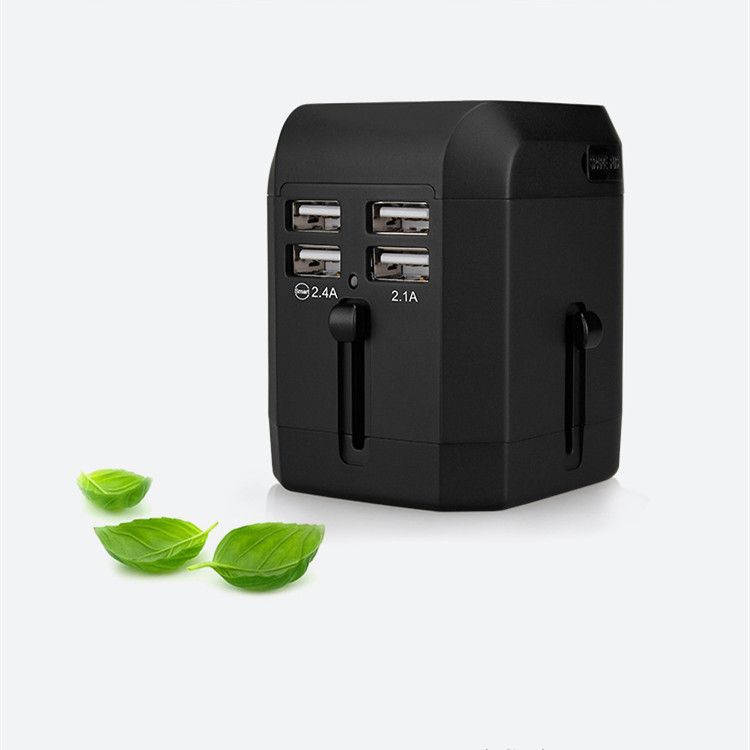 Universal Travel Power Plug Adapter Socket US AU UK To EU Plug Travel Wall Converter With Four USB Charger 5V 2.1A